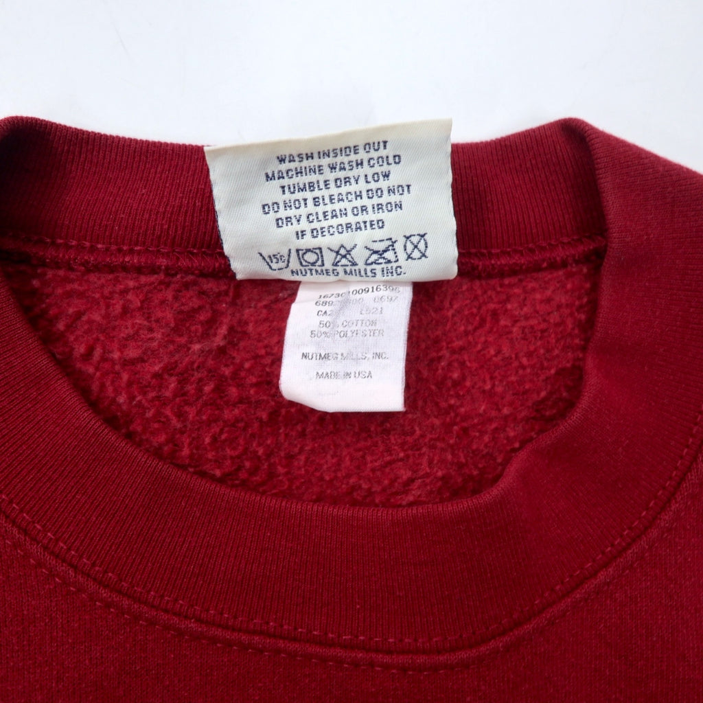 Lee SPORT USA製 90年代 NHL 刺繍 スウェット XL レッド コットン COLORADO AVALANCHE ビッグサイズ