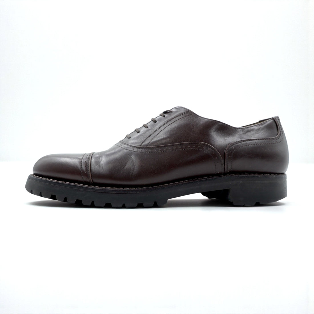 COMME des GARCONS HOMME ストレートチップ ドレスシューズ 25cm ブラウン レザー ラグソール