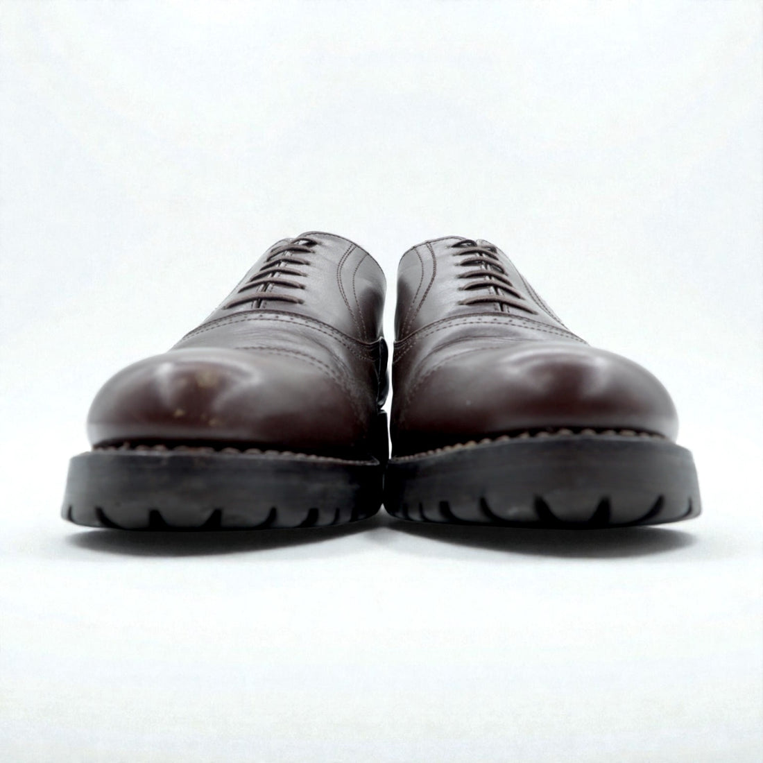 COMME des GARÇONS HOMME Straight Tip Dress Shoes 25cm Brown Leather Lug Sole