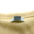 IZOD LACOSTE 80s Made in USA V-neck Knit Cardigan, XL, Acrylic with One-Point Logo