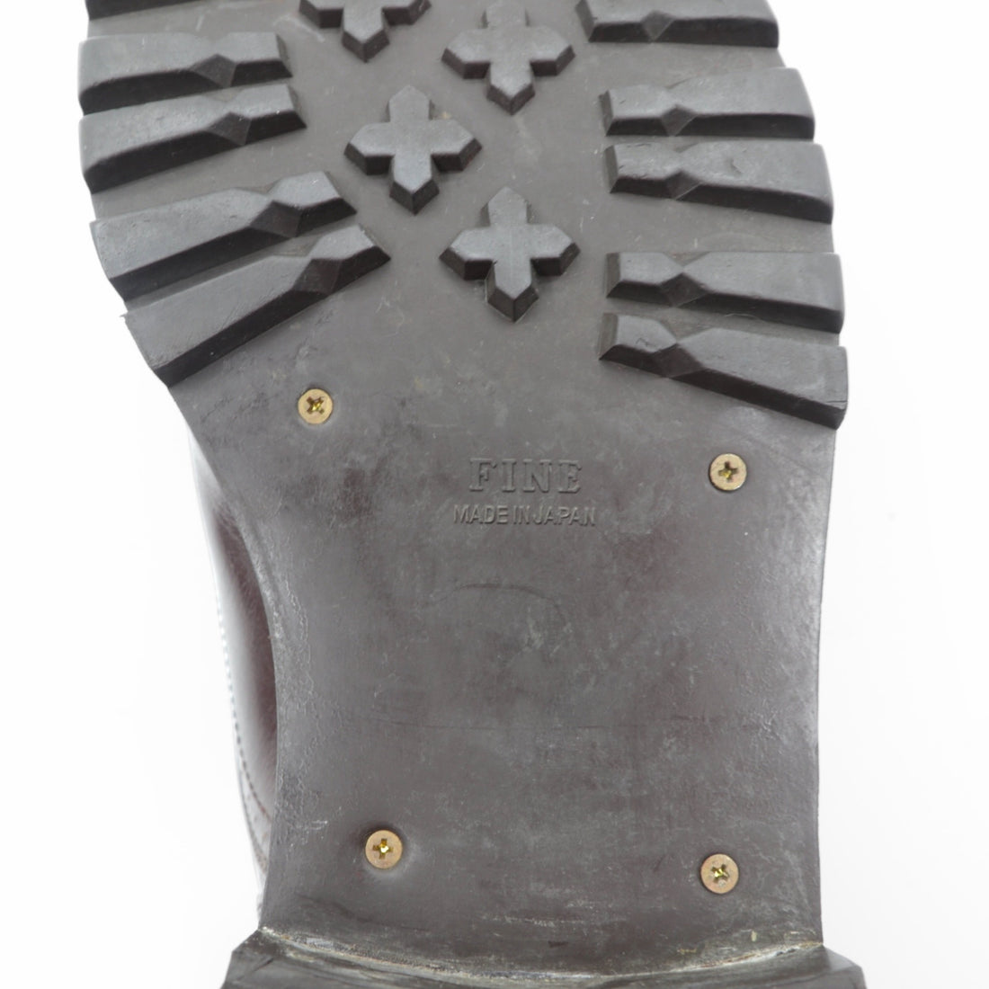 COMME des GARÇONS HOMME Straight Tip Dress Shoes 25cm Brown Leather Lug Sole