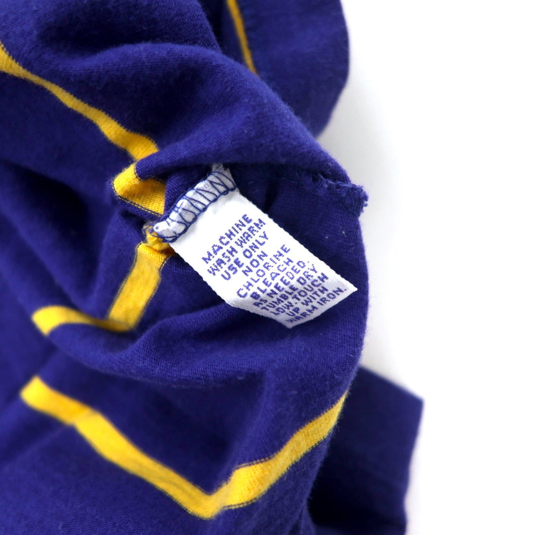 Polo by Ralph Lauren USA made 90s striped polo shirt XL blue cotton small pony embroidery