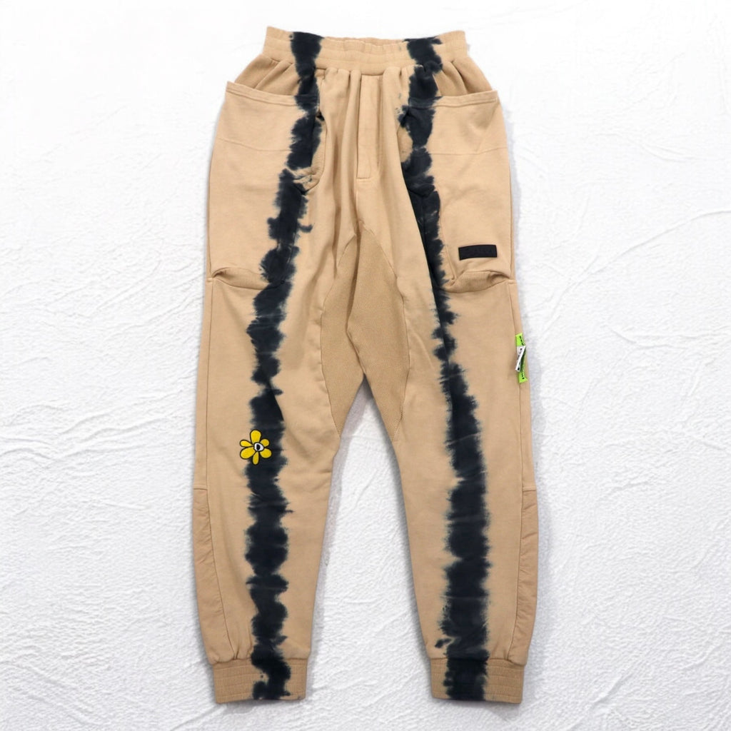 P.A.M. PERKS AND MINI スウェットパンツ BTC RUST TIE DYE DUPIO PANTS ベージュ タイダイ