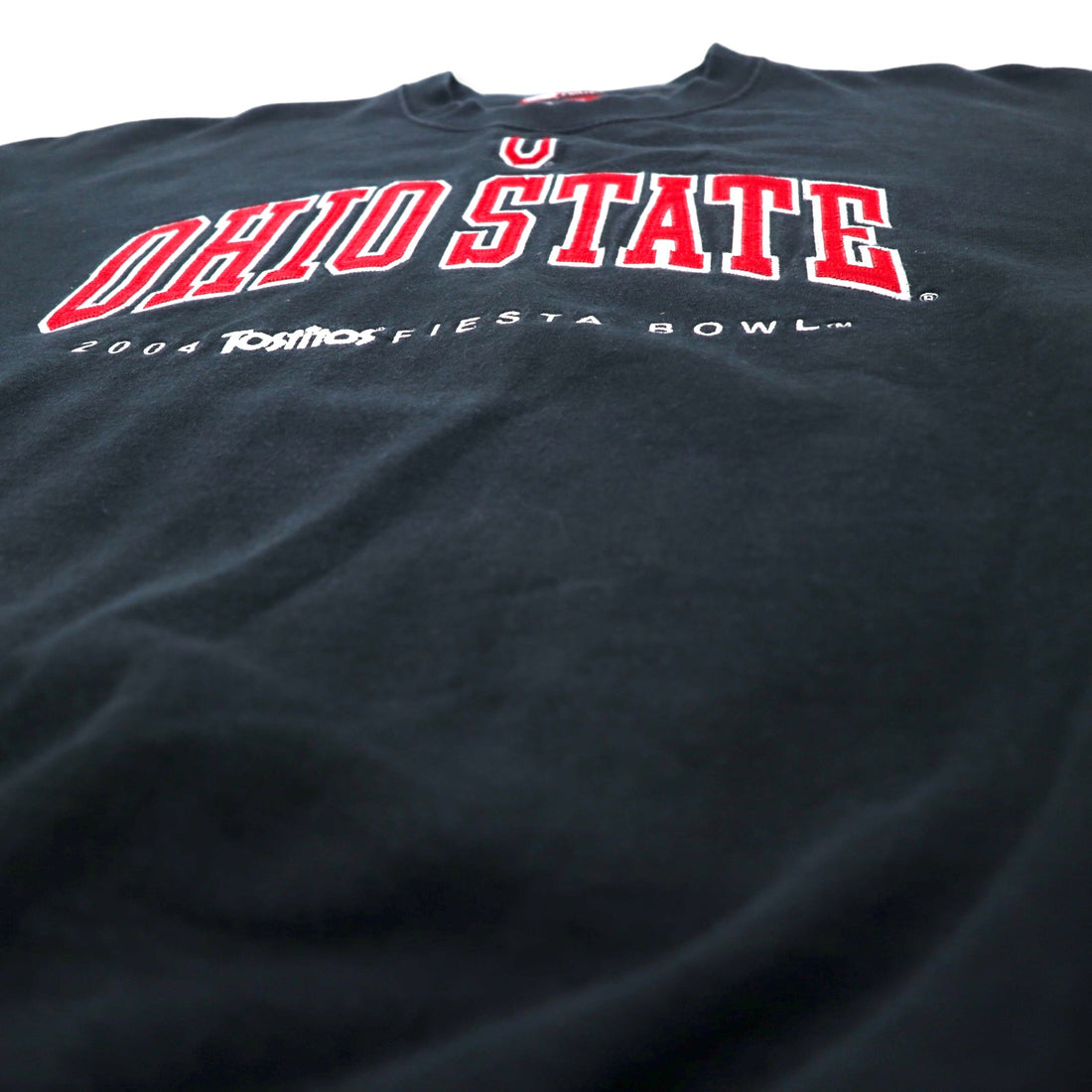 SPORTEX USA製 カレッジ 刺繍 スウェット XL ブラック コットン OHIO STATE ビッグサイズ