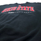 SPORTEX USA製 カレッジ 刺繍 スウェット XL ブラック コットン OHIO STATE ビッグサイズ