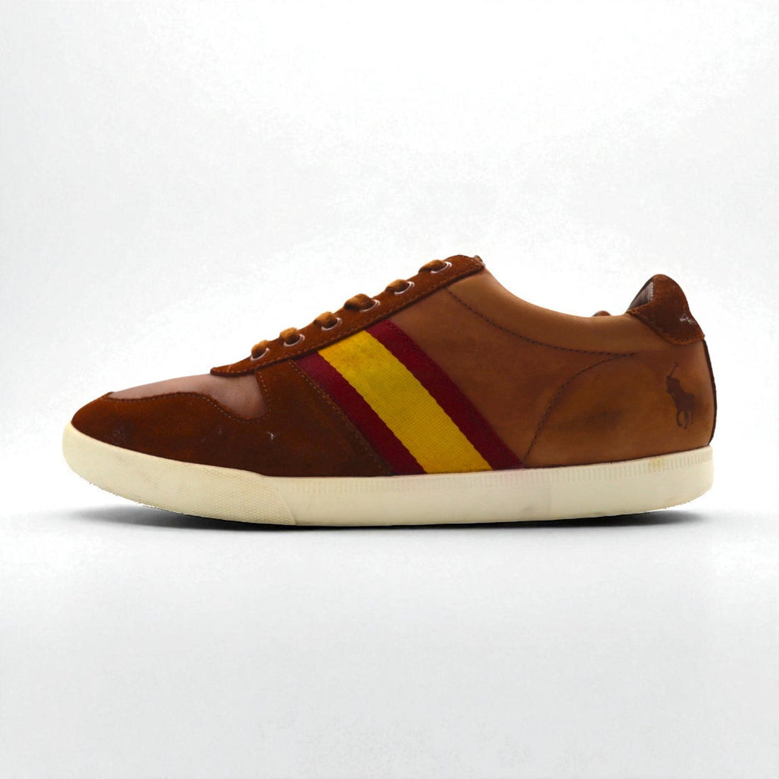 Polo by Ralph Lauren カミロ CAMILO Ⅱ トレーナーシューズ スニーカー 27cm ブラウン レザー 14557