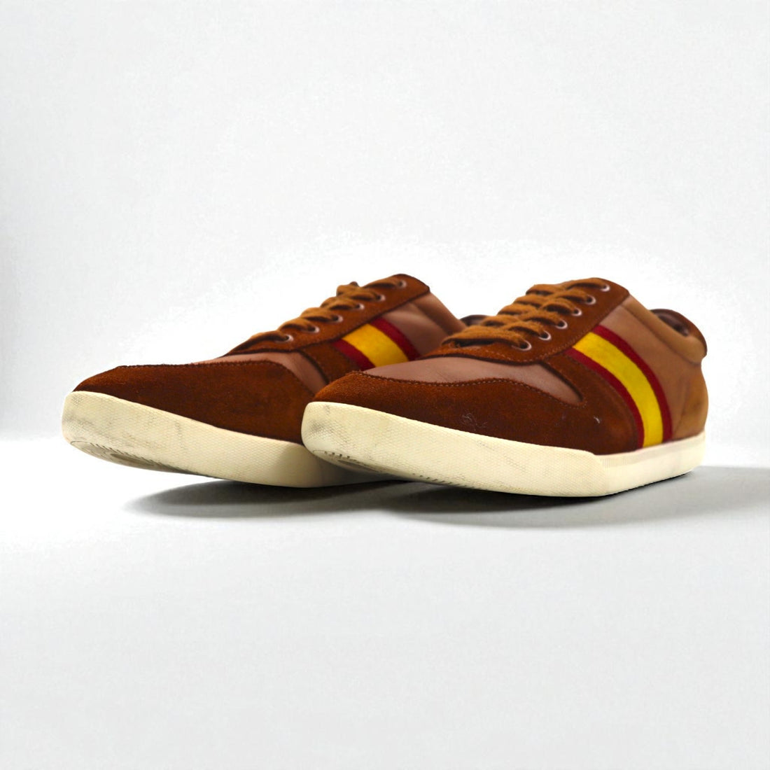 Polo by Ralph Lauren カミロ CAMILO Ⅱ トレーナーシューズ スニーカー 27cm ブラウン レザー 14557