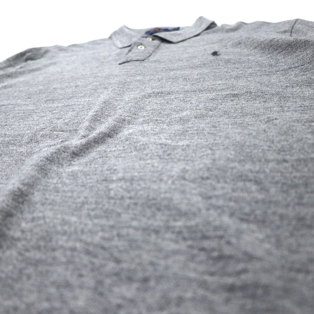 POLO RALPH  LAUREN クラシックフィット ポロシャツ XXL グレー コットン スモールポニー 刺繍
