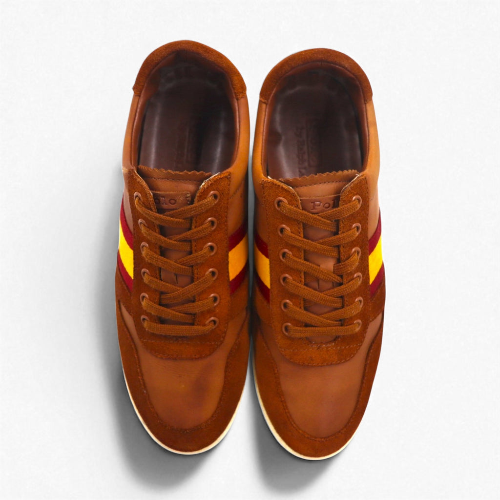 Polo by Ralph Lauren カミロ CAMILO Ⅱ トレーナーシューズ スニーカー 27cm ブラウン レザー 14557