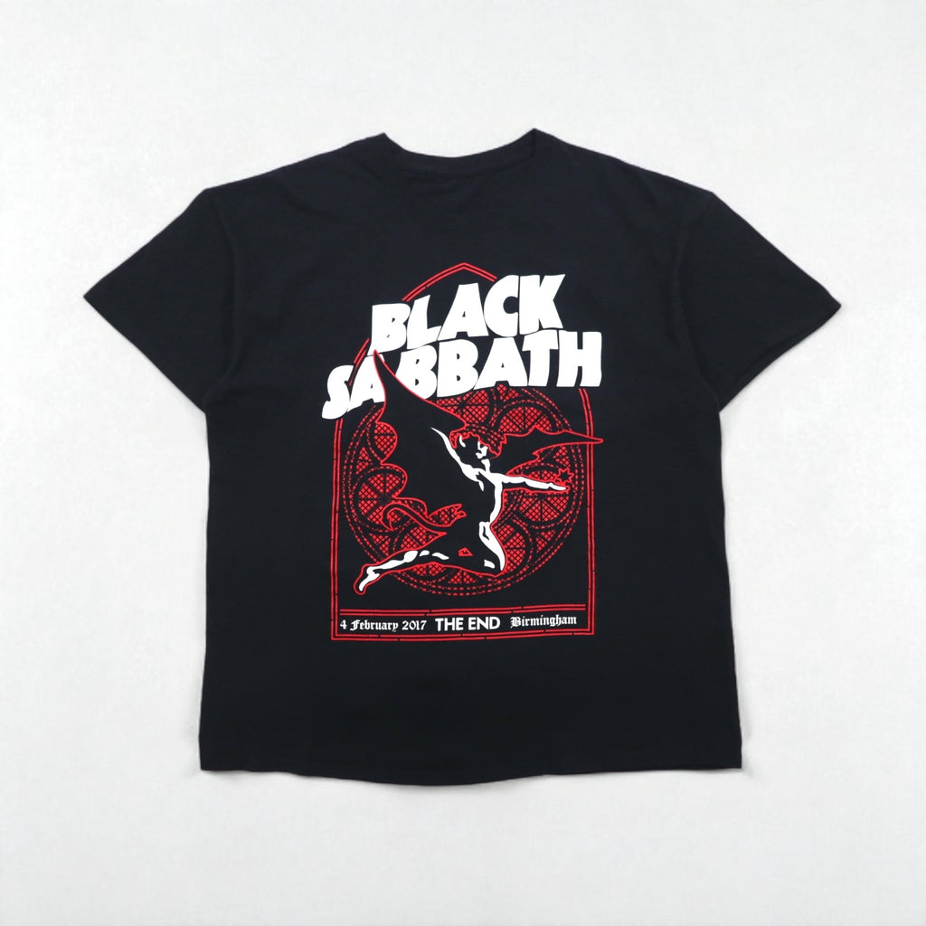 BLACK SABBATH Black Sabbath Rock Band T-shirt XL Black Cotton