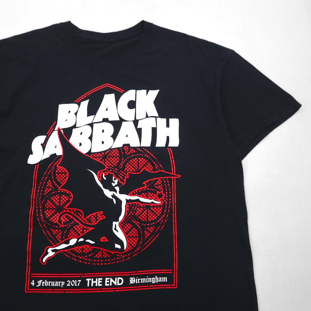 BLACK SABBATH Black Sabbath Rock Band T-shirt XL Black Cotton