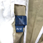 Polo Ralph Lauren 90s Polo Chino Pants, Double-Tuck Wide Leg Chino Work Pants, Size L, Beige, ETHAN PANT