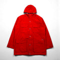 Woolrich 90s 60/40 Cross Mountain Parka, Size L, Red, Drawcord Liner, Double Zip