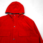 Woolrich 90s 60/40 Cross Mountain Parka, Size L, Red, Drawcord Liner, Double Zip