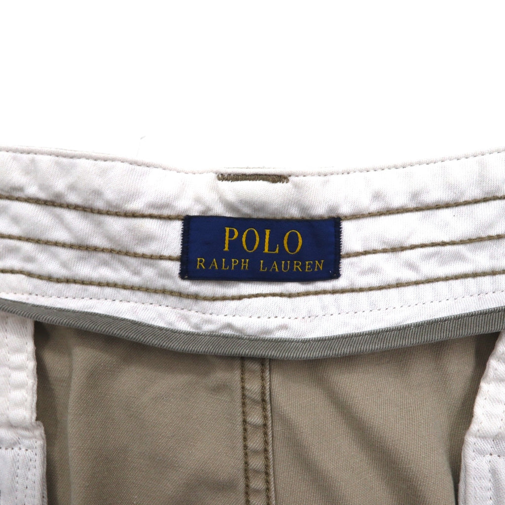 POLO RALPH LAUREN Polo Chino Cargo Shorts, Size XL, Beige, Cotton, Below the Knee