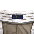 POLO RALPH LAUREN Polo Chino Cargo Shorts, Size XL, Beige, Cotton, Below the Knee