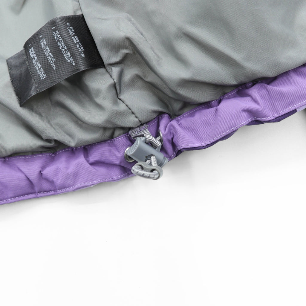 THE NORTH FACE Waterproof HYVENT Mountain Parka L Purple Drawcord Double Zip Zip-in-Zip