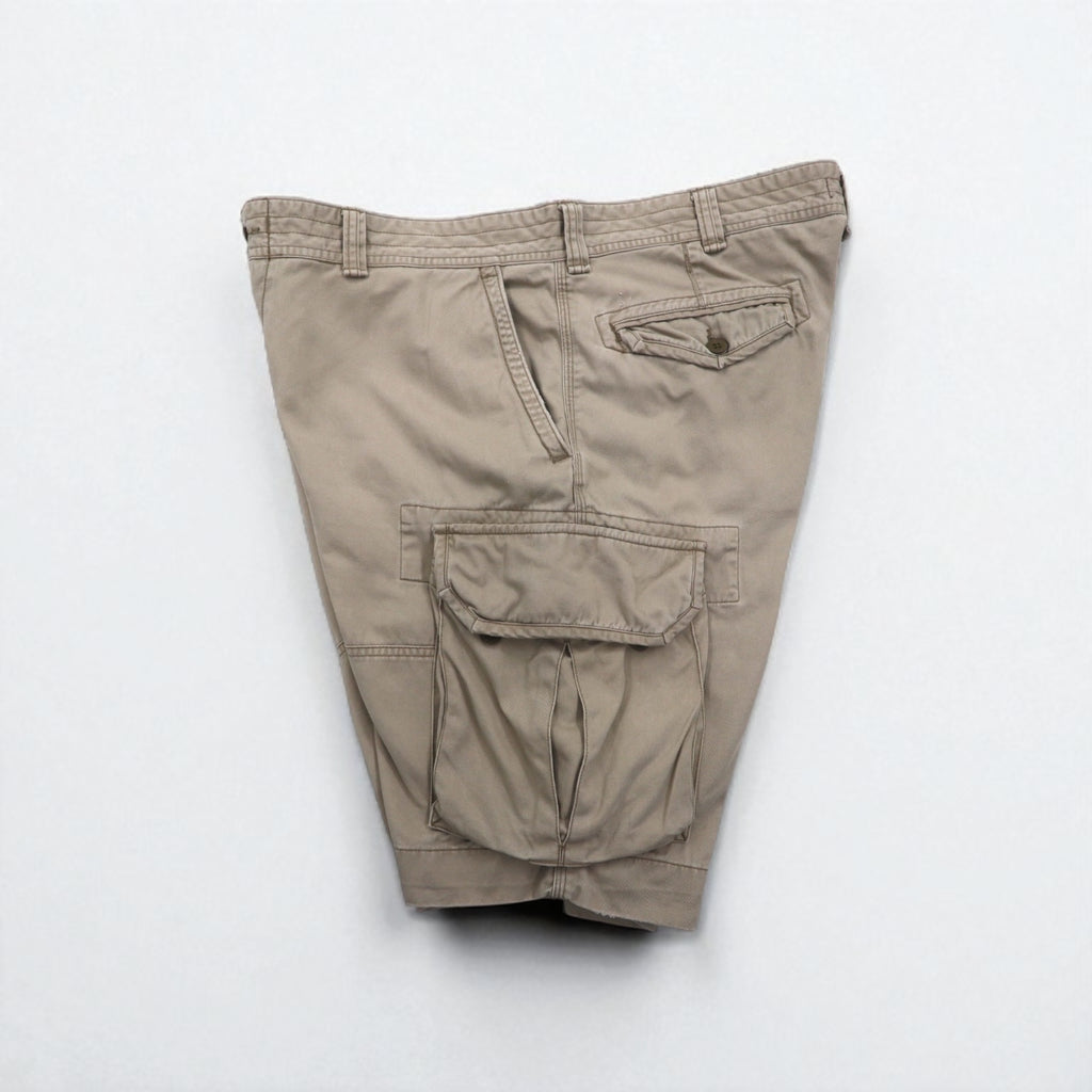POLO RALPH LAUREN Polo Chino Cargo Shorts, Size XL, Beige, Cotton, Below the Knee