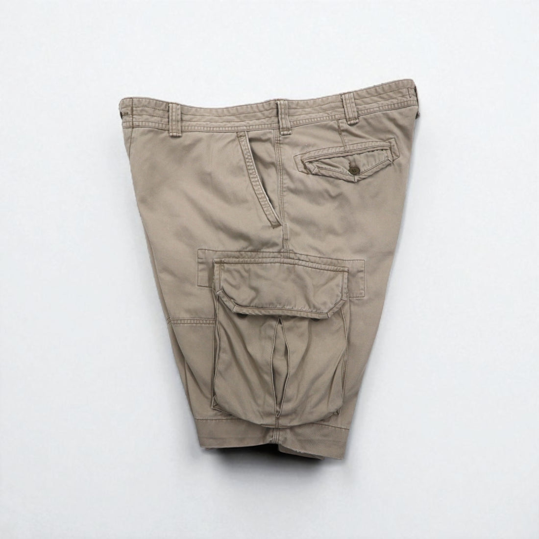 POLO RALPH LAUREN Polo Chino Cargo Shorts, Size XL, Beige, Cotton, Below the Knee