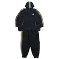 日本然リトテ-古着オンライン-adidas 90年代 トラックジャケット ジャージ セットアップ L ブラック ポリエステル 3ストライプ バックロゴ 刺繍-adidas 90's Track Jacket Jersey Setup L Black Polyester 3 Striped Back Logo Embroidery