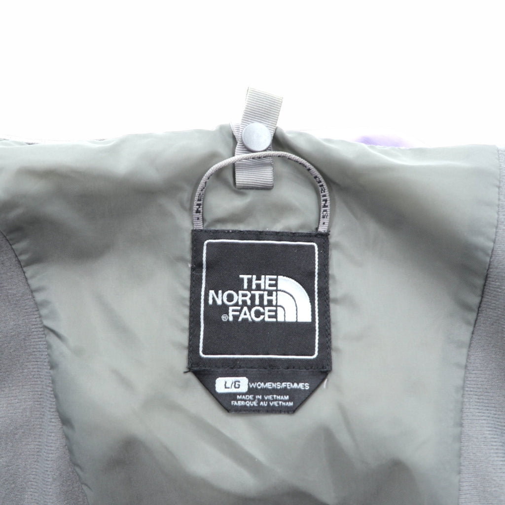 THE NORTH FACE Waterproof HYVENT Mountain Parka L Purple Drawcord Double Zip Zip-in-Zip