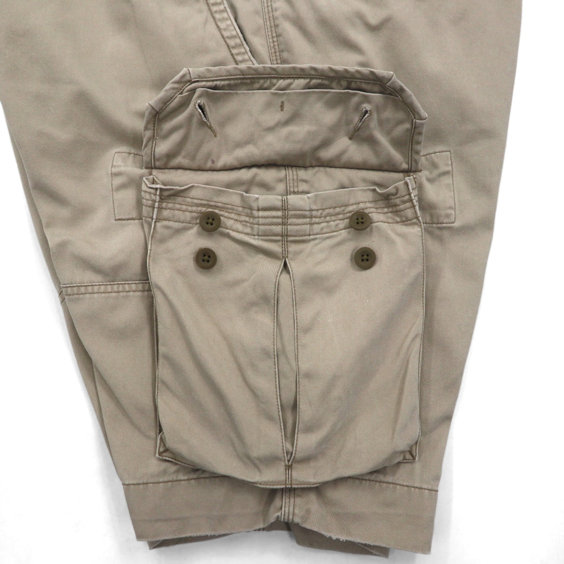 POLO RALPH LAUREN Polo Chino Cargo Shorts, Size XL, Beige, Cotton, Below the Knee