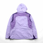 THE NORTH FACE Waterproof HYVENT Mountain Parka L Purple Drawcord Double Zip Zip-in-Zip