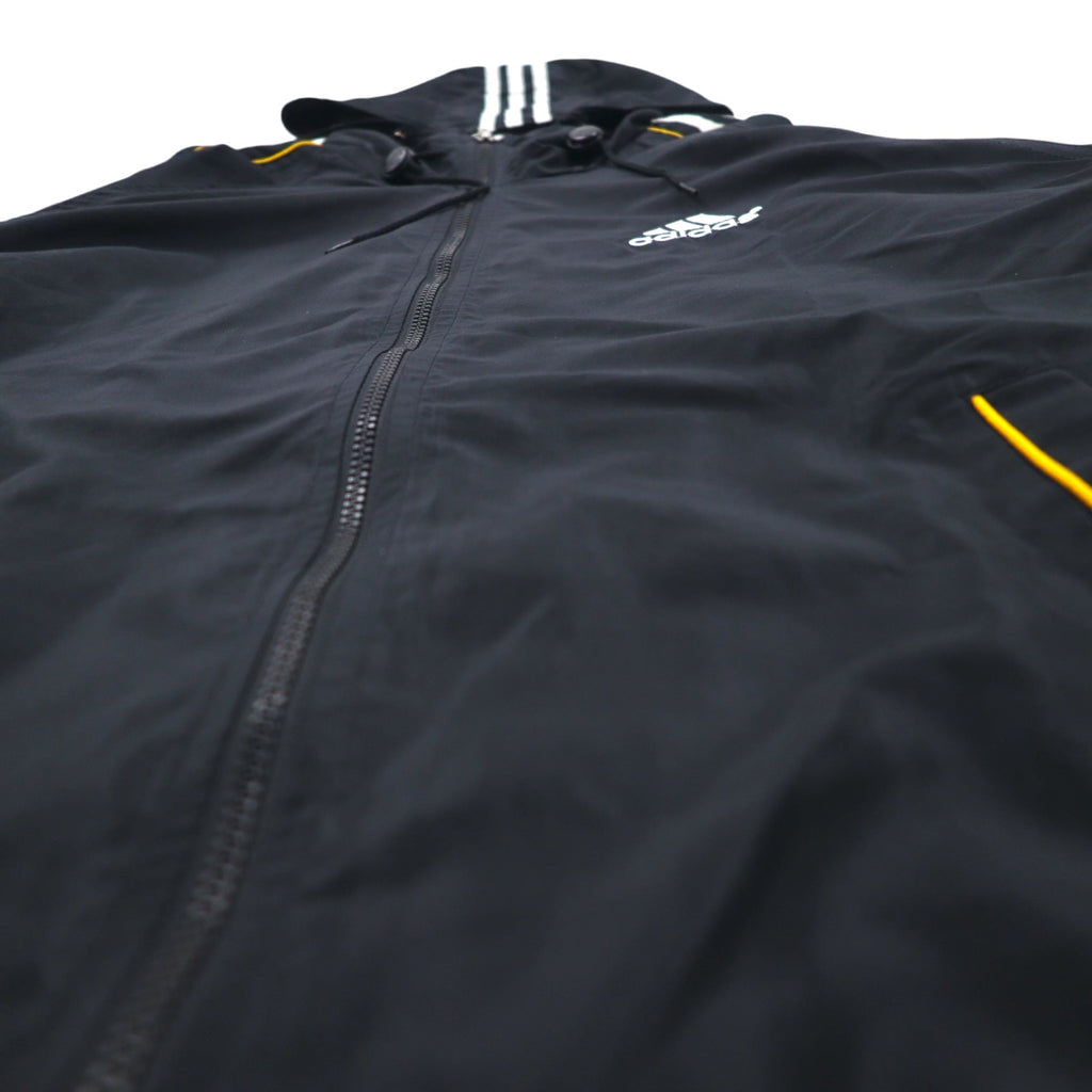 Adidas 90s Track Jacket Jersey Set L Black Polyester 3 Stripes Back Logo Embroidered