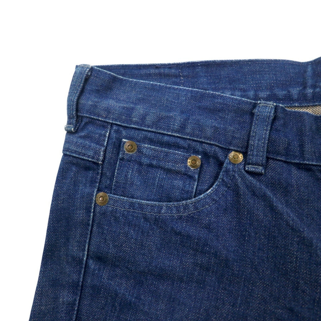 LAD MUSICIAN 5-pocket denim pants L Indigo Blue Zipper fly Made in Japan