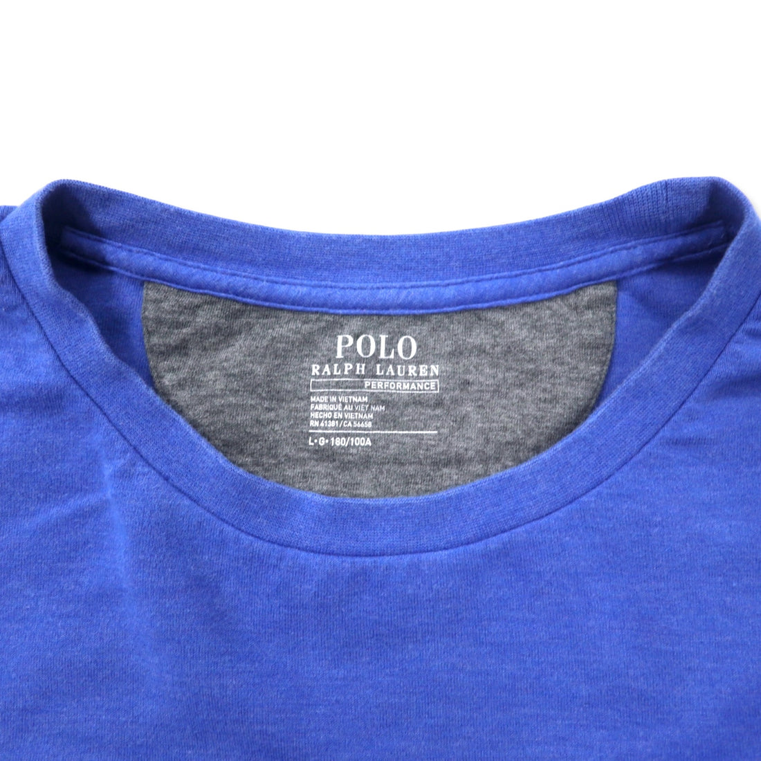 POLO RALPH LAUREN パフォーマンス スウェット L ブルー コットン PERFORMANCE スモールポニー刺繍
