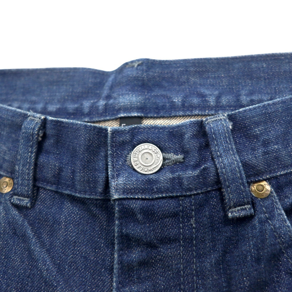 LAD MUSICIAN 5-pocket denim pants L Indigo Blue Zipper fly Made in Japan