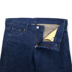 LAD MUSICIAN 5-pocket denim pants L Indigo Blue Zipper fly Made in Japan
