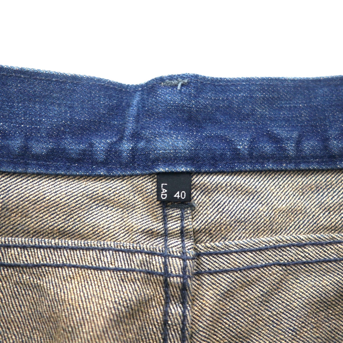LAD MUSICIAN 5-pocket denim pants L Indigo Blue Zipper fly Made in Japan