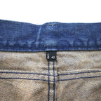 LAD MUSICIAN 5-pocket denim pants L Indigo Blue Zipper fly Made in Japan