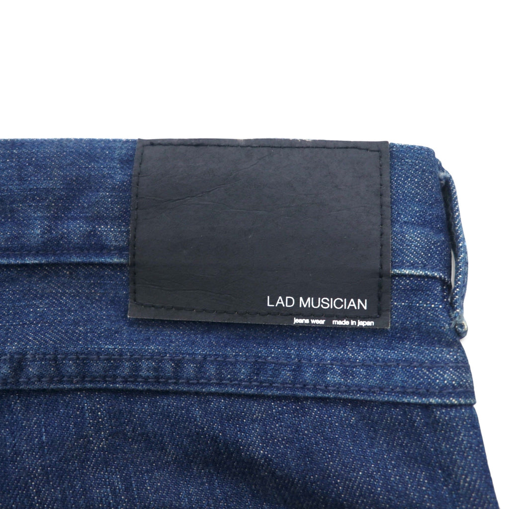 LAD MUSICIAN 5-pocket denim pants L Indigo Blue Zipper fly Made in Japan