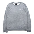 NIKE Crew Neck Sweatshirt M Grey Cotton 804343-063