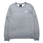 NIKE Crew Neck Sweatshirt M Grey Cotton 804343-063