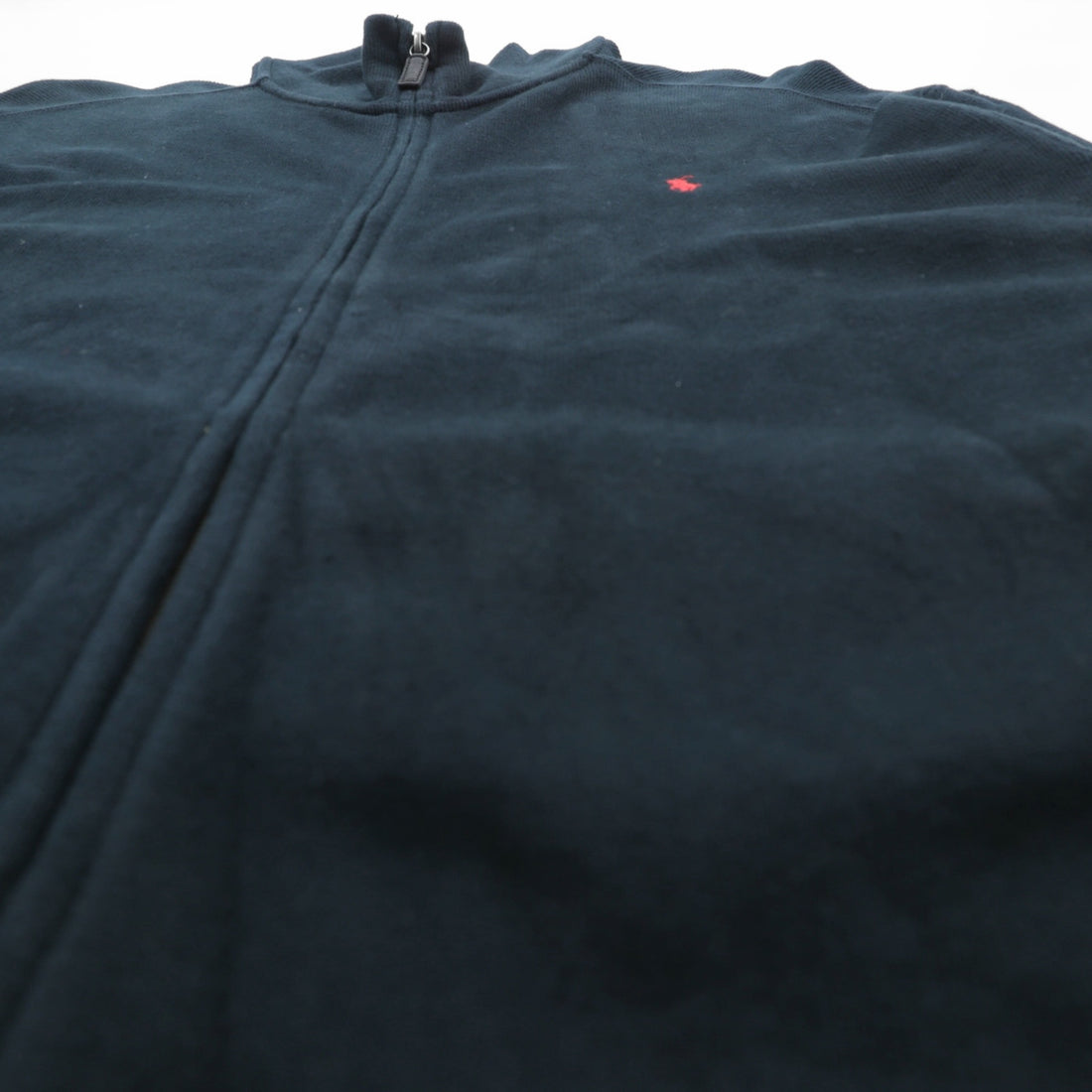 Polo by Ralph Lauren Full-Zip Sweatshirt Jacket XL Black Small Pony Embroidery Big Size