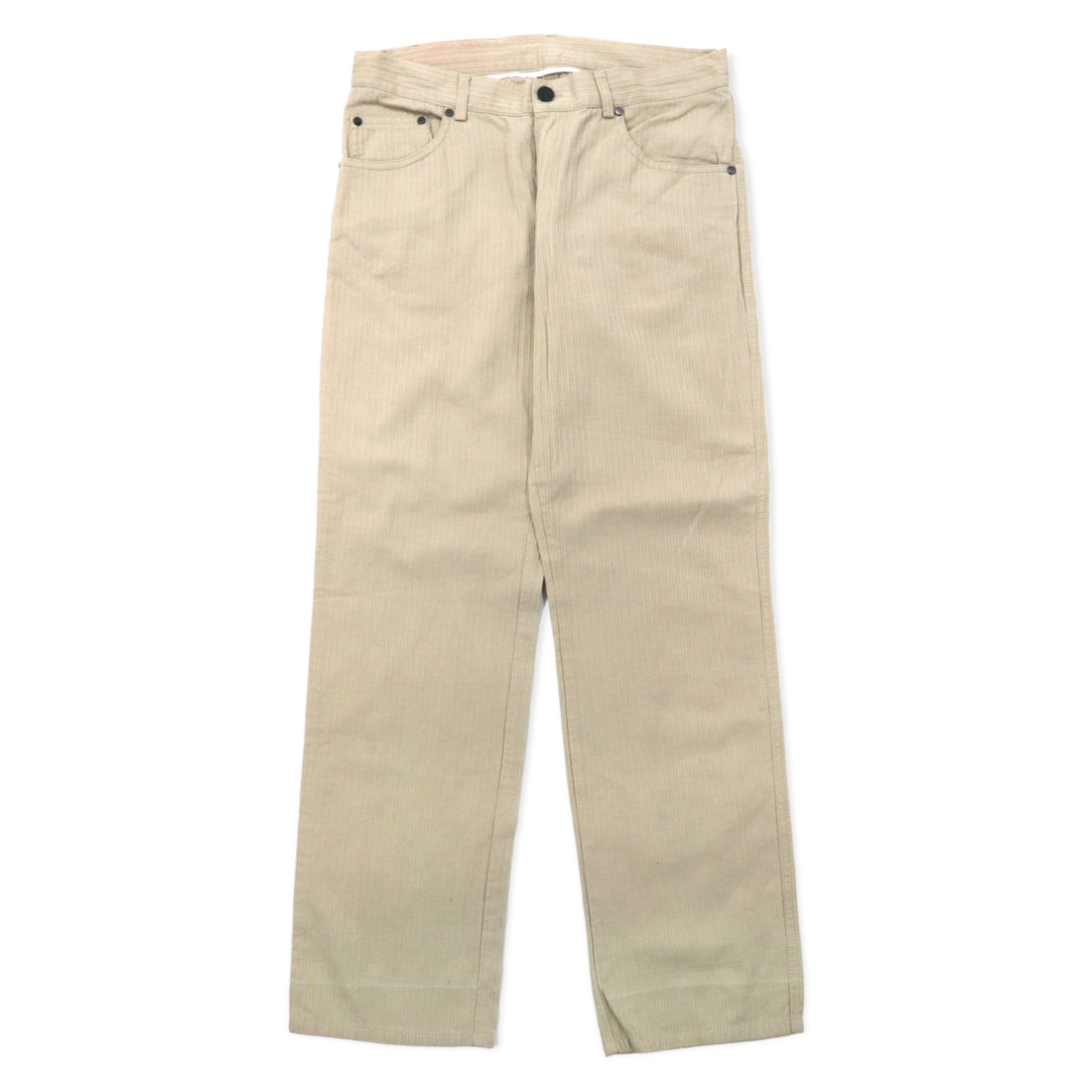 日本然リトテ-古着オンライン-Salvatore Ferragamo イタリア製 ストレート チノパンツ 46 ベージュ コットン-Salvatore Ferragamo Italy Made Straight Chino Pants 46 Beige Cotton