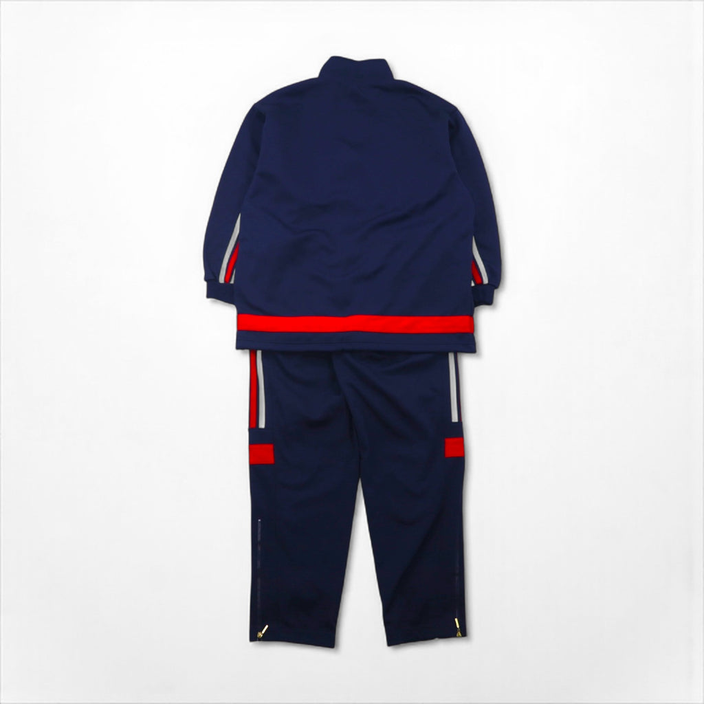 adidas 90s Descente Track Jersey Set, Size M, Stand Collar, Zippered Hem, and Slits