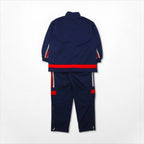 adidas 90s Descente Track Jersey Set, Size M, Stand Collar, Zippered Hem, and Slits