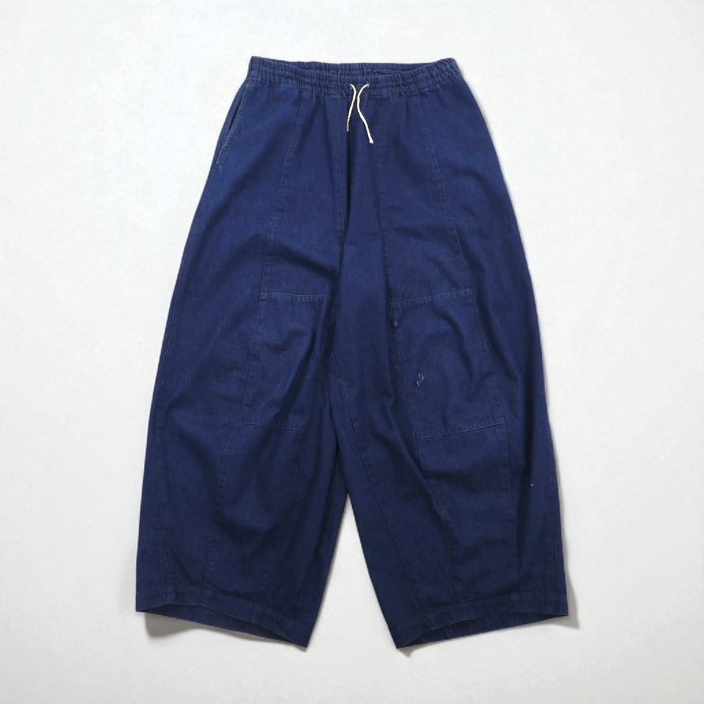 needles リネン デニム ヒザデルパンツ H.D.Pant-Jean S インディゴ ブルー 麻 コットン 日本製
