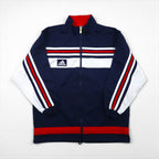 adidas 90s Descente Track Jersey Set, Size M, Stand Collar, Zippered Hem, and Slits