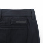 PRADA Tapered Slacks L Black Center Crease Made in Romania