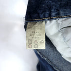 HOBO DNM 90s Baggy Wide Denim Cargo Pants 86 Blue Cotton