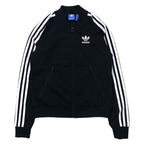 日本然リトテ-古着オンライン-adidas originals スーパースター トラックジャケット ジャージ ATP型 S ブラック ポリエステル トレフォイルロゴ 3ストライプ BK5931-adidas originals Superstar Track Jacket Jersey ATP Type S Black Polyester Trefoil Logo 3 Striped BK5931