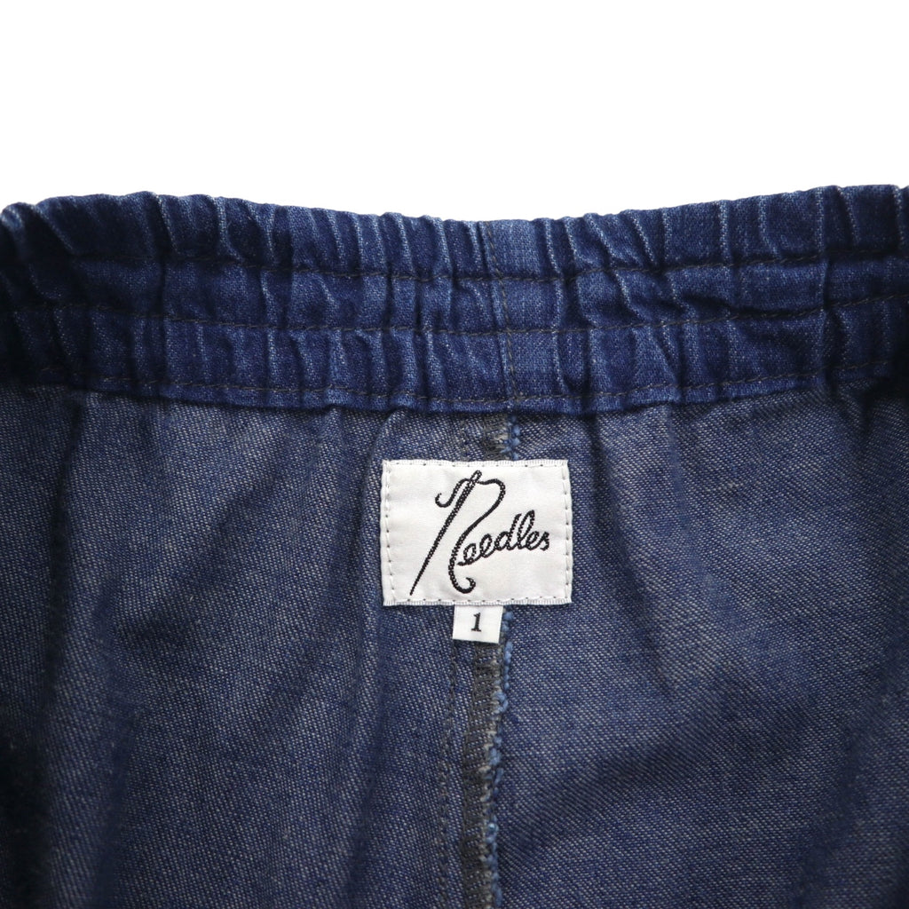 needles リネン デニム ヒザデルパンツ H.D.Pant-Jean S インディゴ ブルー 麻 コットン 日本製