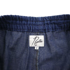 needles リネン デニム ヒザデルパンツ H.D.Pant-Jean S インディゴ ブルー 麻 コットン 日本製