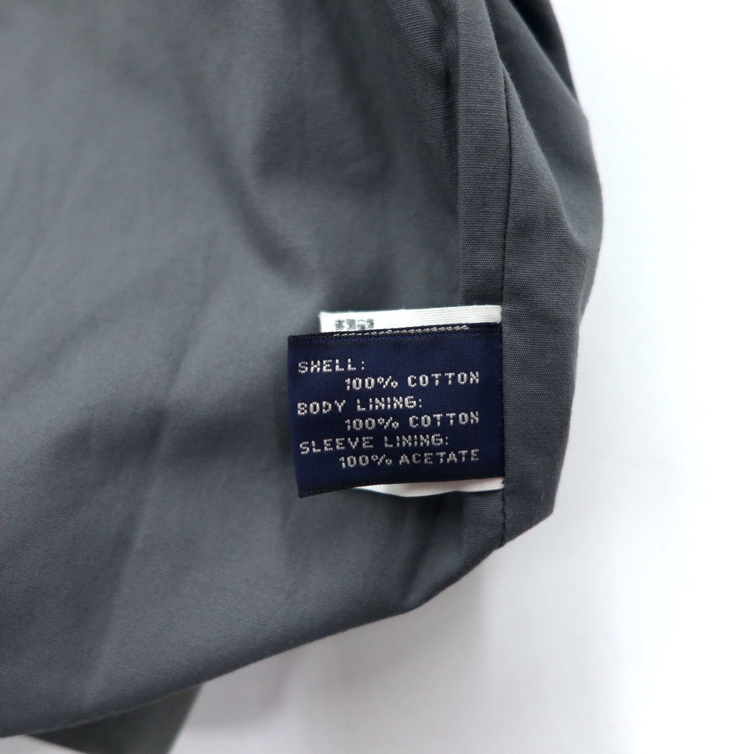 346 BROOKS BROTHERS スウィングトップ ハリントンジャケット M グレー コットン