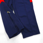 adidas 90s Descente Track Jersey Set, Size M, Stand Collar, Zippered Hem, and Slits